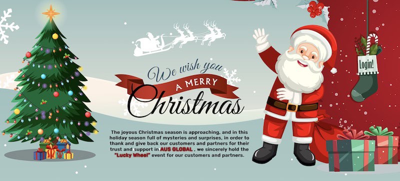 AUS Global's 'Lucky Wheel' Event Offers Over $20,000 in Rewards This Holiday Season